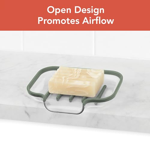 Spectrum Cora Bar Soap Dish with Drainage for Kitchen Sink Bathroom