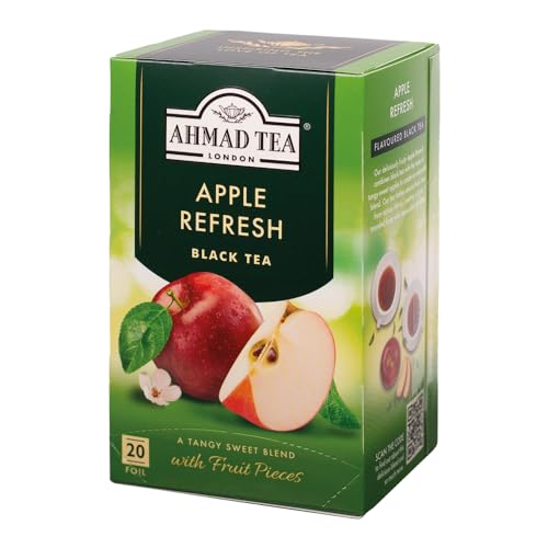 Ahmad Tea Apple Refresh Black Tea, 120 Count Tagged Tea Bags