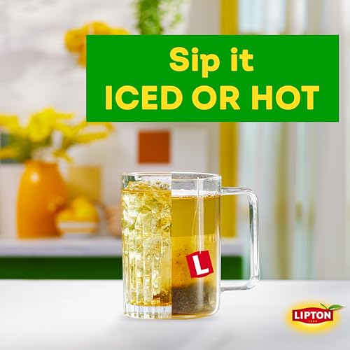 Lipton Peach Green Tea Bags - 20 Count, Unsweetened & Caffeinated