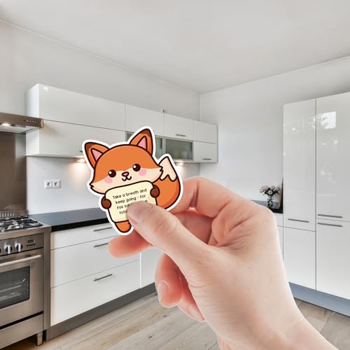 16-Piece Emotional Support Animal Fridge Magnets Set with Uplifting Messages