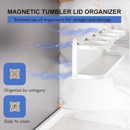Magnetic Stanley Cup Organizer for 30/40 oz Tumblers - White