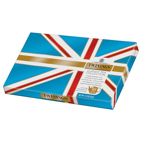 Twinings Classic Tea Collection Gift Box - 48 Individually Wrapped Tea Bags
