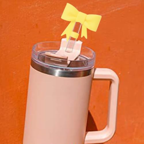 Orange Silicone Straw Cover for Stanley 30 & 40 Oz Tumblers