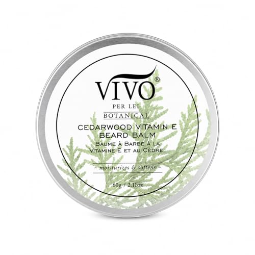 Vivo Per Lei Style Hold Beard Balm with Argan Oil & Cedarwood Scent 2.11 Oz