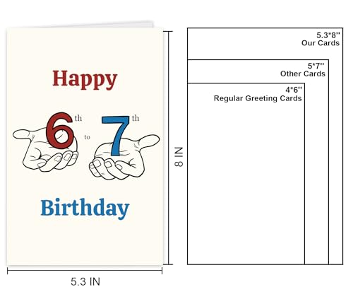 Funny 7th Birthday Card for Kids - Cute Hand-Illustrated Design