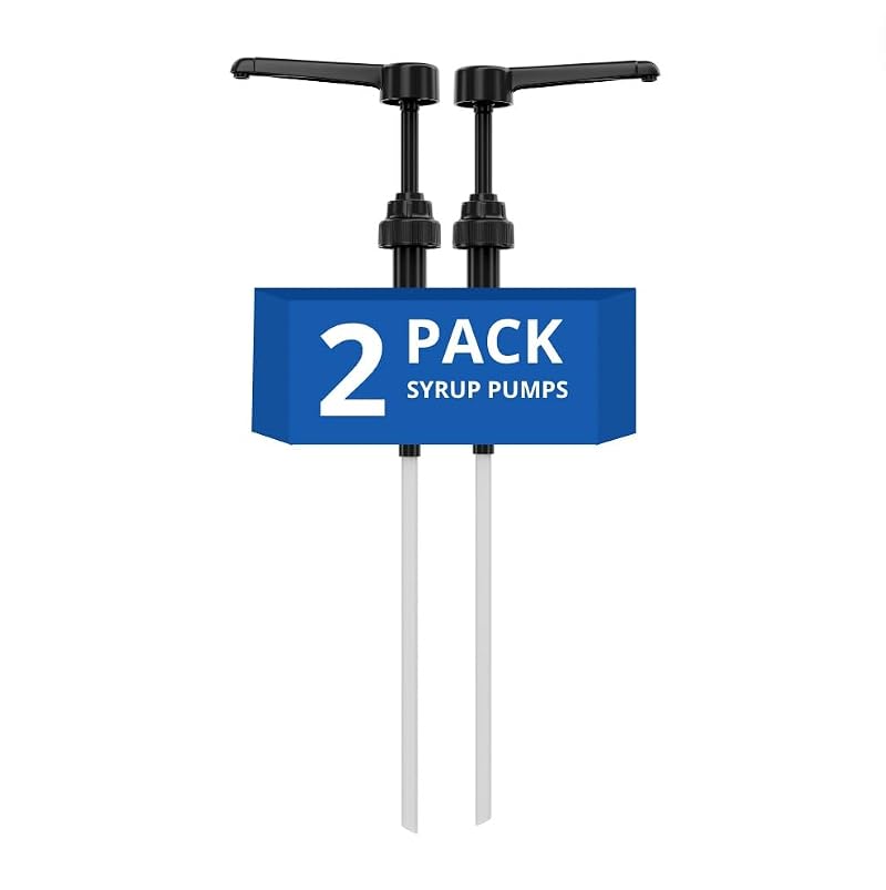 Coffee Syrup Pump Set of 4 - Compatible with Torani, Monin, DaVinci