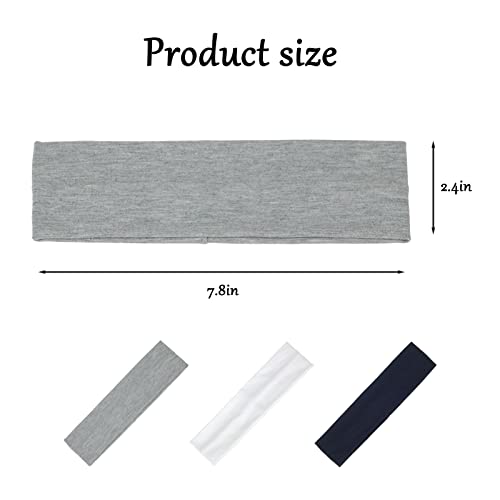 Yiwafu Non-Slip Elastic Yoga Headband for Women Sweat Absorption