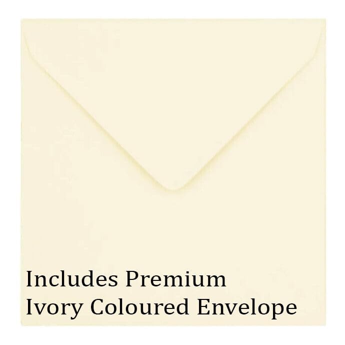 Purple Fox Gothic Wedding & Birthday Cake Card - 145mm