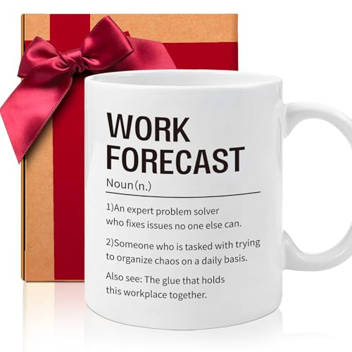 Funny Work Forecast Mug for Coworkers & Boss - Gift Idea