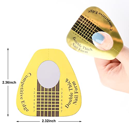Subay 200Pcs Professional Long Nail Forms for Acrylic and Polygel