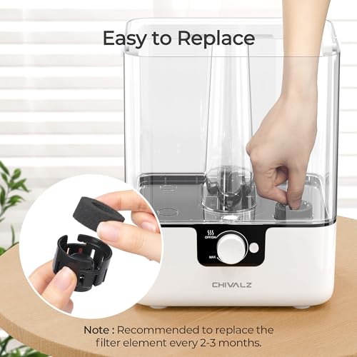 CHIVALZ 10-Pack Humidifier Replacement Filters & Aroma Pads for YZY6001