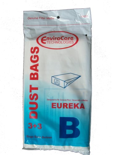 EnviroCare Replacement Vacuum Cleaner Dust Bags for Eureka Canisters - 3 Pack