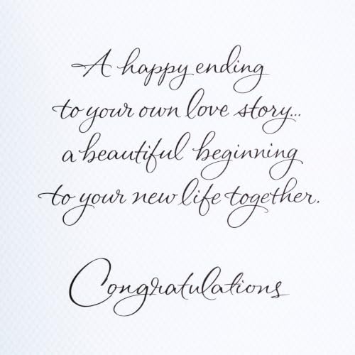 Hallmark Signature Wedding Card for Bride and Groom - 5" x 7.2"