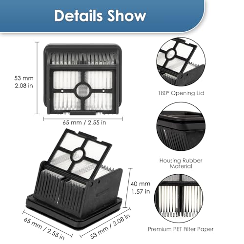 H12 Pro Accessories Kit - 3 Pack Brush Rollers & HEPA Filters