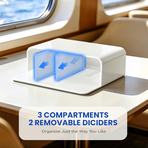 White Magnetic Toothbrush Holders - Travel Essentials for Cruise
