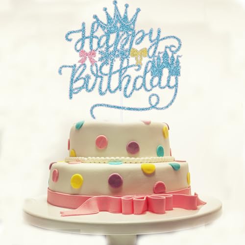 Glitter Castle Cake Topper for Birthday & Baby Showers