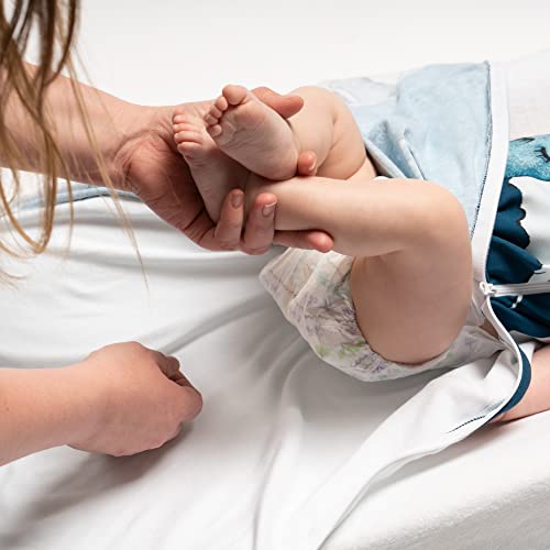 JumpOff Jo Cotton Wearable Blanket - Sleep Sack, Aqua, 18-24 Months Large