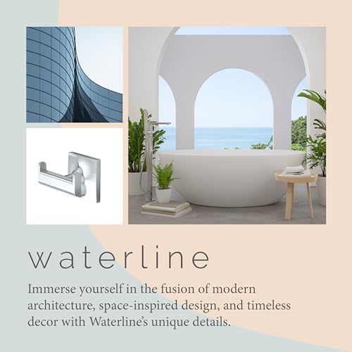 Gatco Waterline Chrome Wall Mounted Robe Hook for Towels