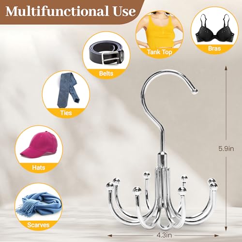 Stackable Bra & Tank Top Hanger - 2 Packs, 16 Hooks, Stainless Steel