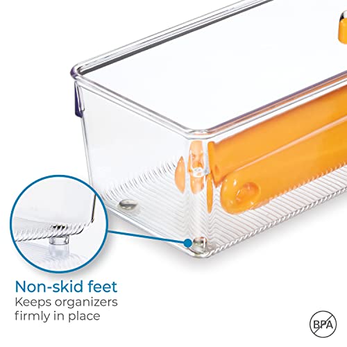 iDesign Linus Medium Drawer Organizer Tray 4" x 12" x 3"
