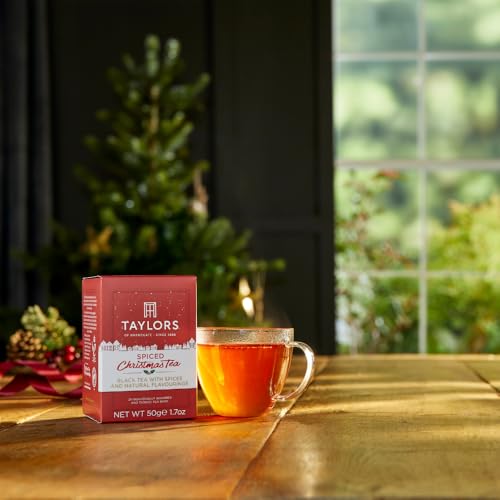 Taylors Of Harrogate Spiced Christmas Tea Bags 20 Count - Festive Lemon & Orange Blend - Holiday Gift Set