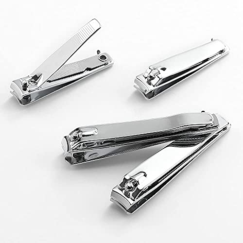QLL Stainless Steel Nail Clipper Set 4 Pcs with Nail File