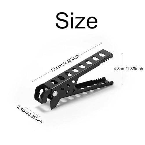 2 Pack Camping Cookware Gripper Hot Camping Cups Lifter Frying Pan Gripper Camping Cook Pot Lifter Clips Tongs Clamp Holder for Campfire Grill Cooking Outdoor Stove Backpacking Coffee Mug