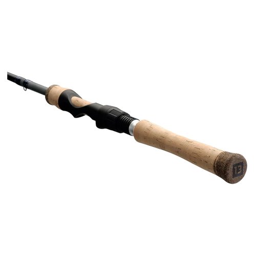 13 FISHING - Defy Silver - 6'6" L Spinning Rod - 2pc - DEFSS66L-2, Black