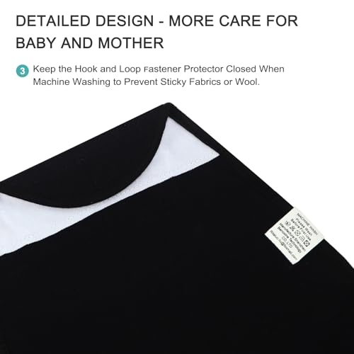 Benoxine Organic Cotton Baby Swaddle Sleep Sack - Newborn 0-3 Months, Black