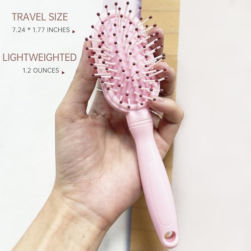 Arthaxi Mini Kids Hair Brush - Pain-Free Detangling Paddle for Girls