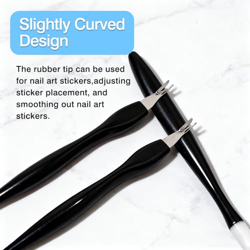 15-Pack Cuticle Trimmer and Pusher Set with Rubber Tip