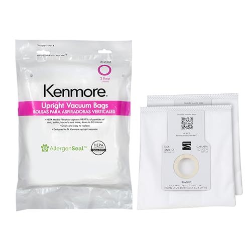 Kenmore Type O HEPA Vacuum Bags for Upright Vacuums - 2 Pack