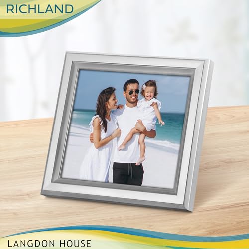 4x4 Silver Picture Frame without Mat - Langdon House Classic Style