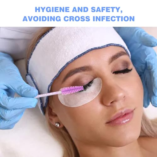 50 Pcs Disposable Mascara Wands and Eyelash Brushes with Bendable Head