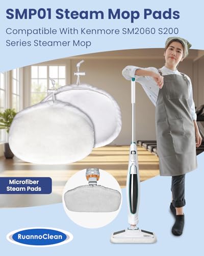 4 Pack Microfiber Steam Mop Pads for Kenmore SM2060 S200 Series