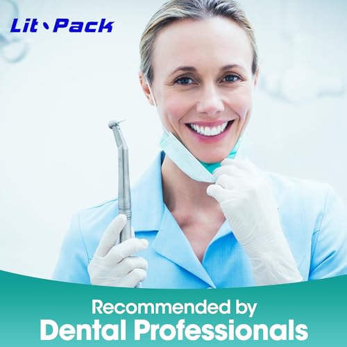Lit-Pack Dental Floss Threaders for Braces and Bridges, 50 Count Green