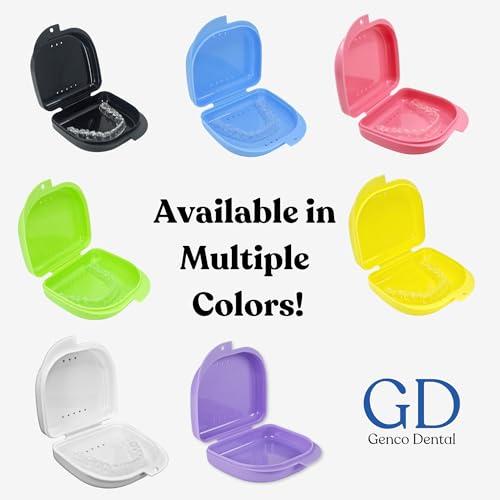Genco Dental Retainer Case with Vent Holes for Aligners and Night Guards