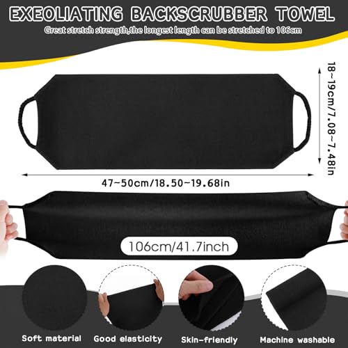 Sibba 3-Piece Exfoliating Body Scrubber & Bath Glove Set