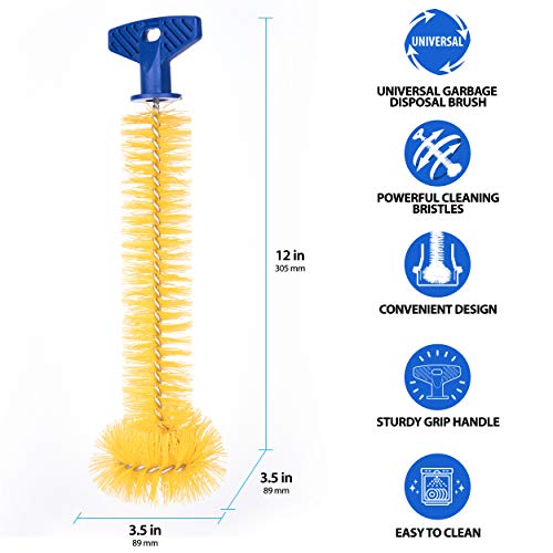 Mr. Scrappy 11" Universal Garbage Disposal Brush with Sturdy Grip