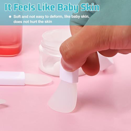 Xelsluthe 3 Pcs Silicone Face Mask Applicator Mini Spatula Brush Set