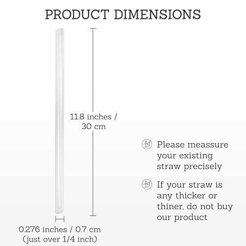 ALTGLAS Extra Long Soap Dispenser Replacement Straws - 4 Pack, 11.8 Inch