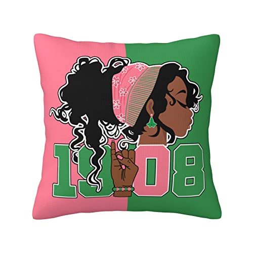 Sorority Gifts Pillow Cover 18x18 White - Double-Sided Coklyirt
