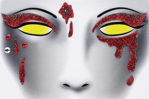 Penta Angel Self-Adhesive Face Jewels Costume Gems for Halloween Party