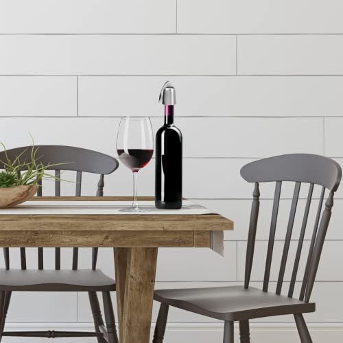 Oggi Stainless Steel Wine Bottle Stopper with Lever - Airtight Wine Topper