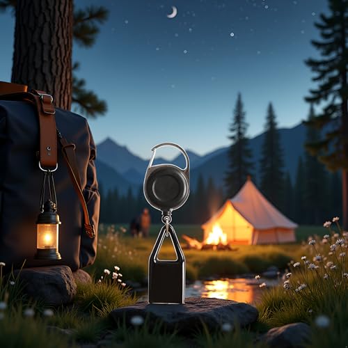 2Pcs Lighter Clip,Retractable Lighter Belt,Anti Lost Retractable Cover,Keychain Belt,Leash For Fishing Hiking,Protective Cover For Camping,Leash