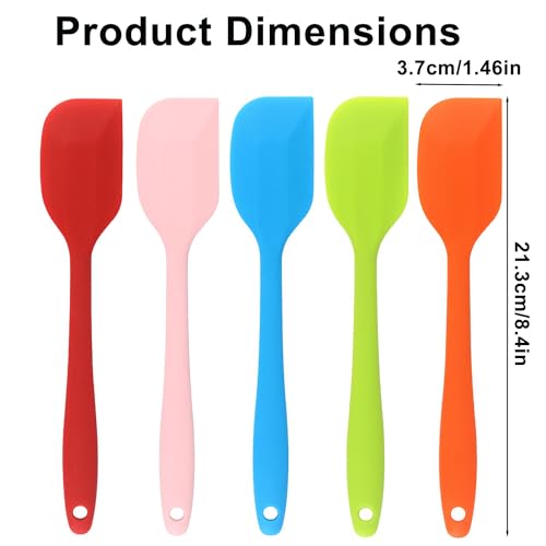 5-Piece Silicone Spatula Set - Heat Resistant, BPA-Free, Non-Stick