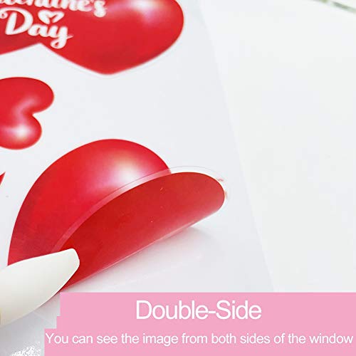 Valentine's Day Gnome Window Decals - 149 Pcs Window Clings