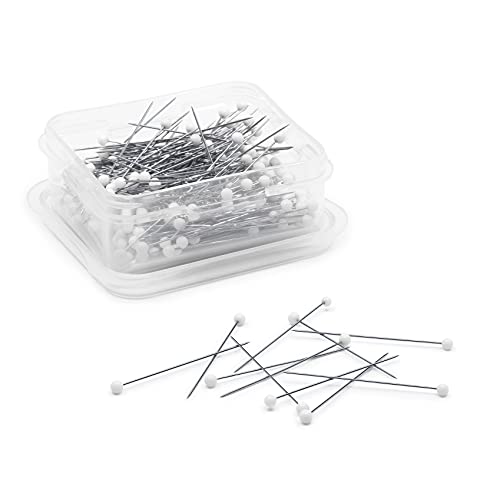 Dritz Glass Head Pins - Extra Fine 1-3/8-Inch (250 Count)