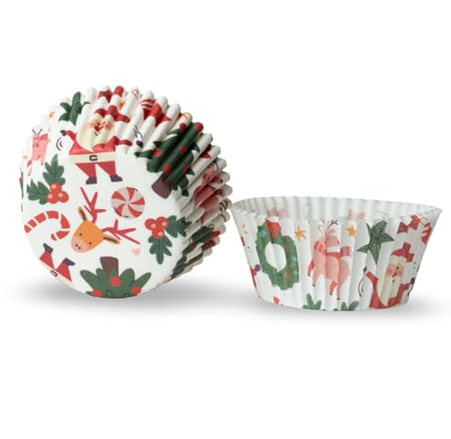 Happy Hippo 500 Count Christmas Cupcake Liners & Muffin Baking Cups