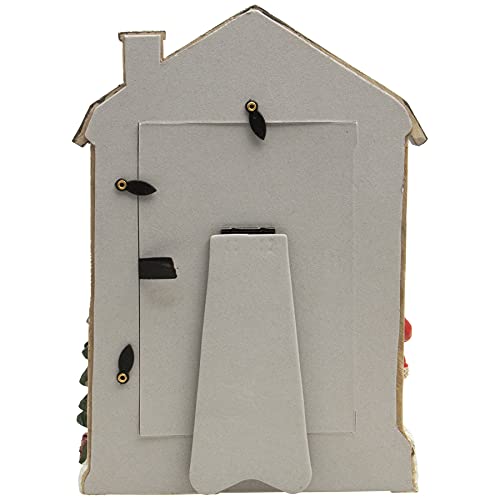 Light Up Santa Claus Christmas Resin Picture Frame - 4x6 Inches